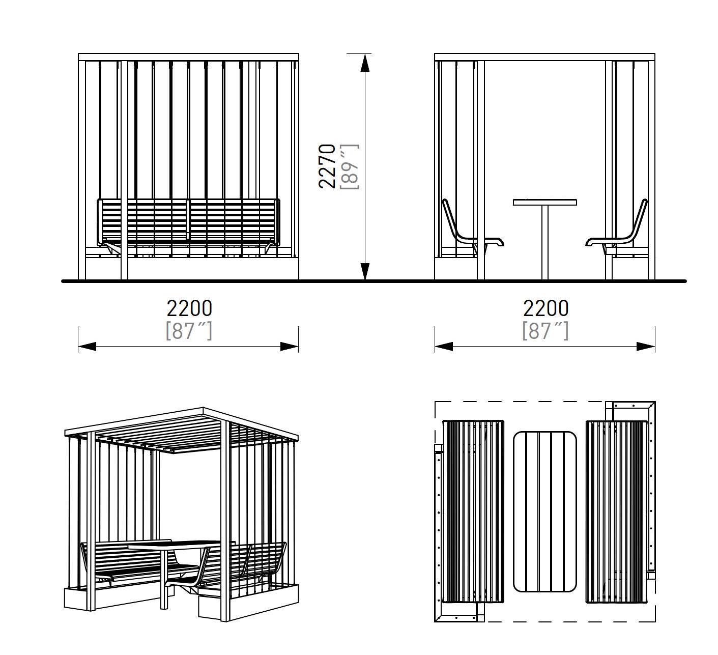 Cuby Gazebo - Outdoor Gazebos