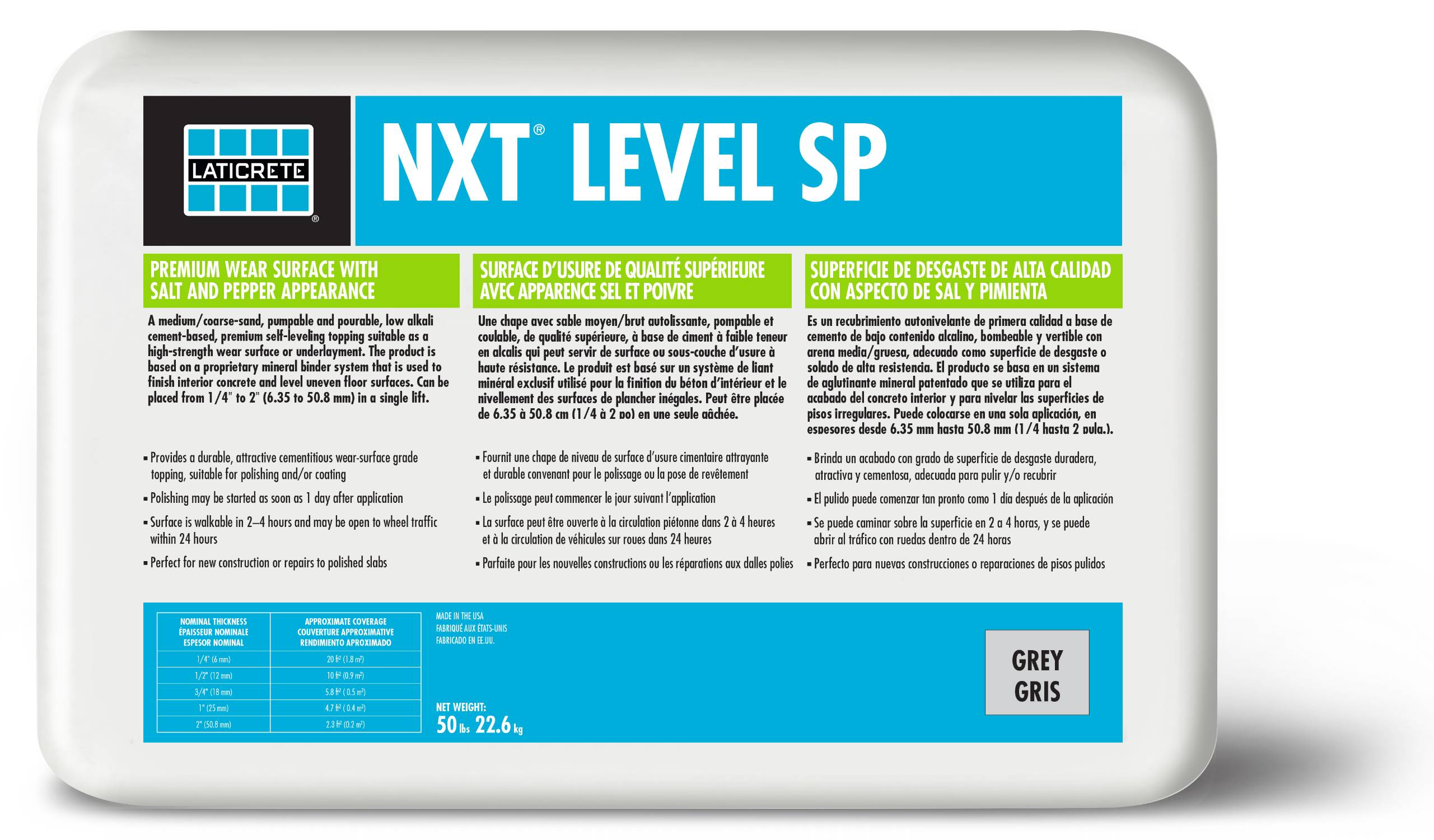 NXT® LEVEL SP - Cement-based Self-leveling Overlay