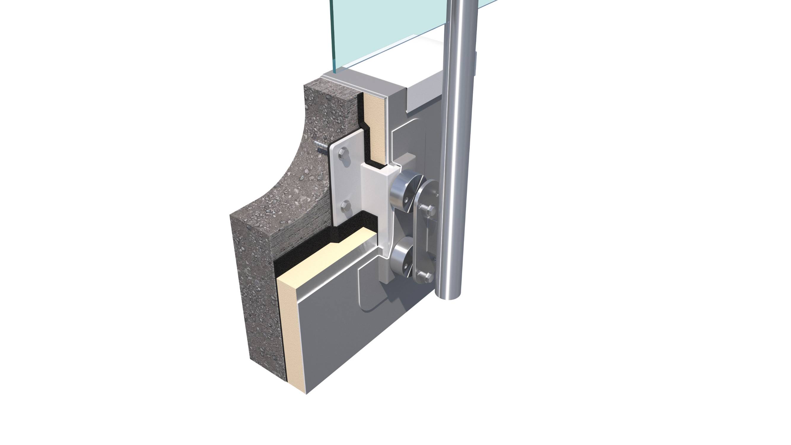 ROOFTRAK®  IFP-BI | Balustrade Fixing Point - Roof Balustrade Fixing Point System