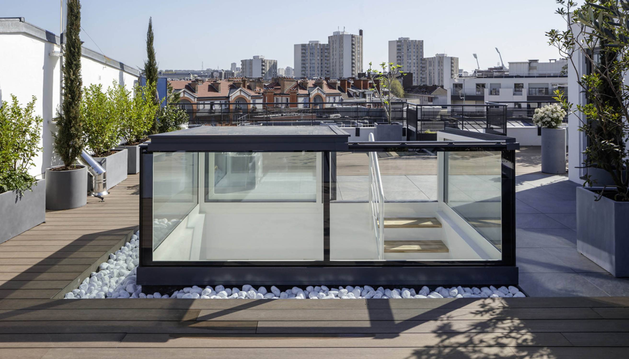 Freestanding Box Rooflight - Right Exit