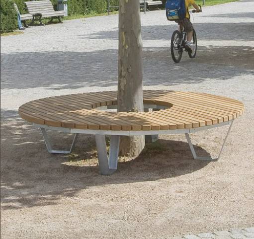 Saturn circular bench