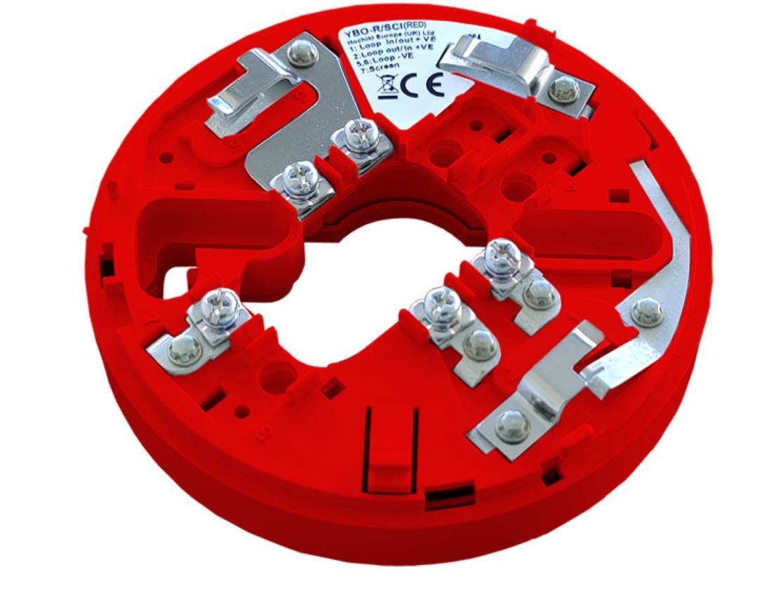 Wall Sounders or Wall Sounder Beacons Short-circuit Isolator Base (Red)