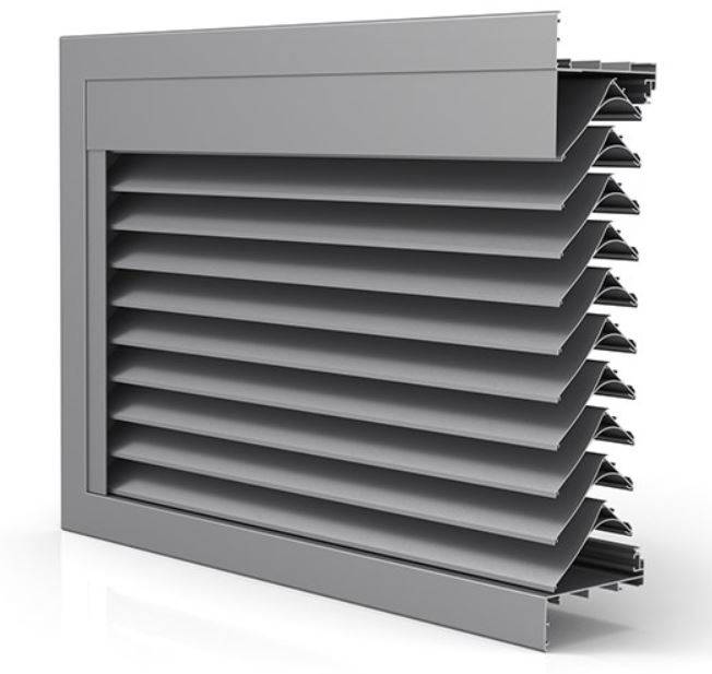 DucoGrille Classic 130HP - Recessed Aluminium Wall/ Window Louvres