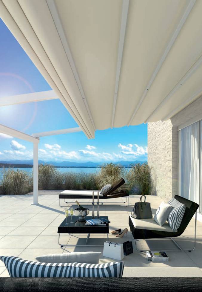 Pergotex II - Aluminium Fabric Pergola Awning