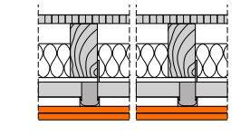 fermacell® 2H23 Timber Joisted Ceiling - Timber joist ceiling. 