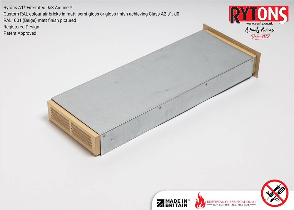 Rytons A1® Fire-rated 9 × 3 AirLiner®