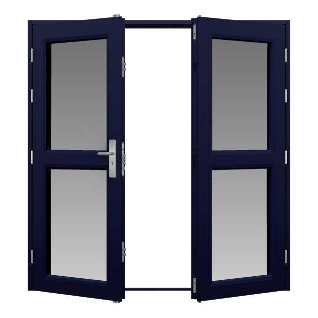 Glazed Steel Double Door (Security)