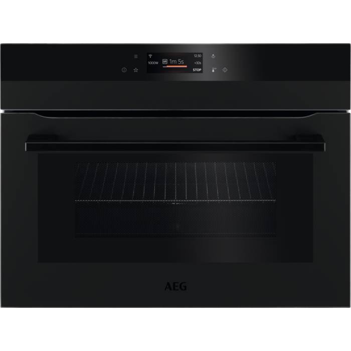 AEG MATT BLACK COMBIQUICK MICROWAVE AND OVEN - KMK768080T