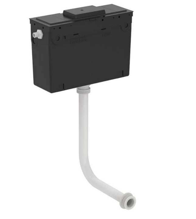 Conceala 3 cistern, side inlet, pneumatic dual flush