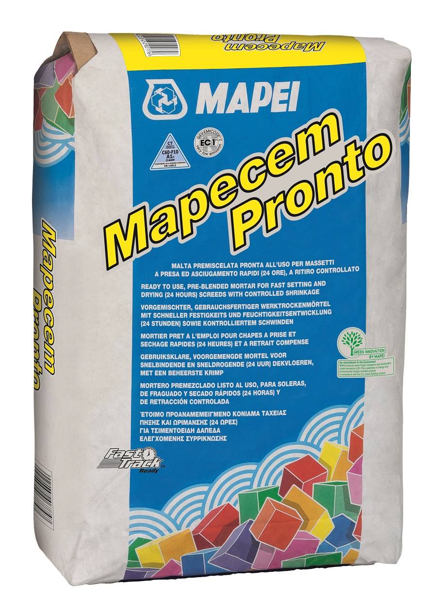 Mapecem Pronto - Pre-blended, rapid drying screed binder