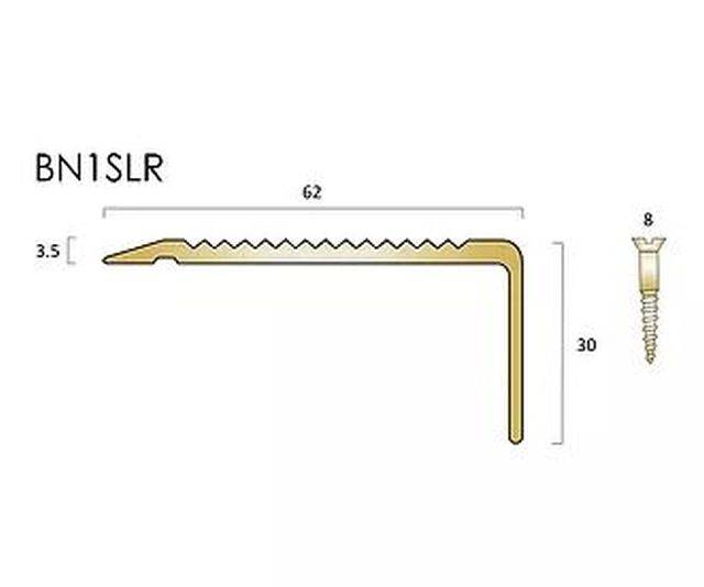 BN1SLR Brass Stair Nosings