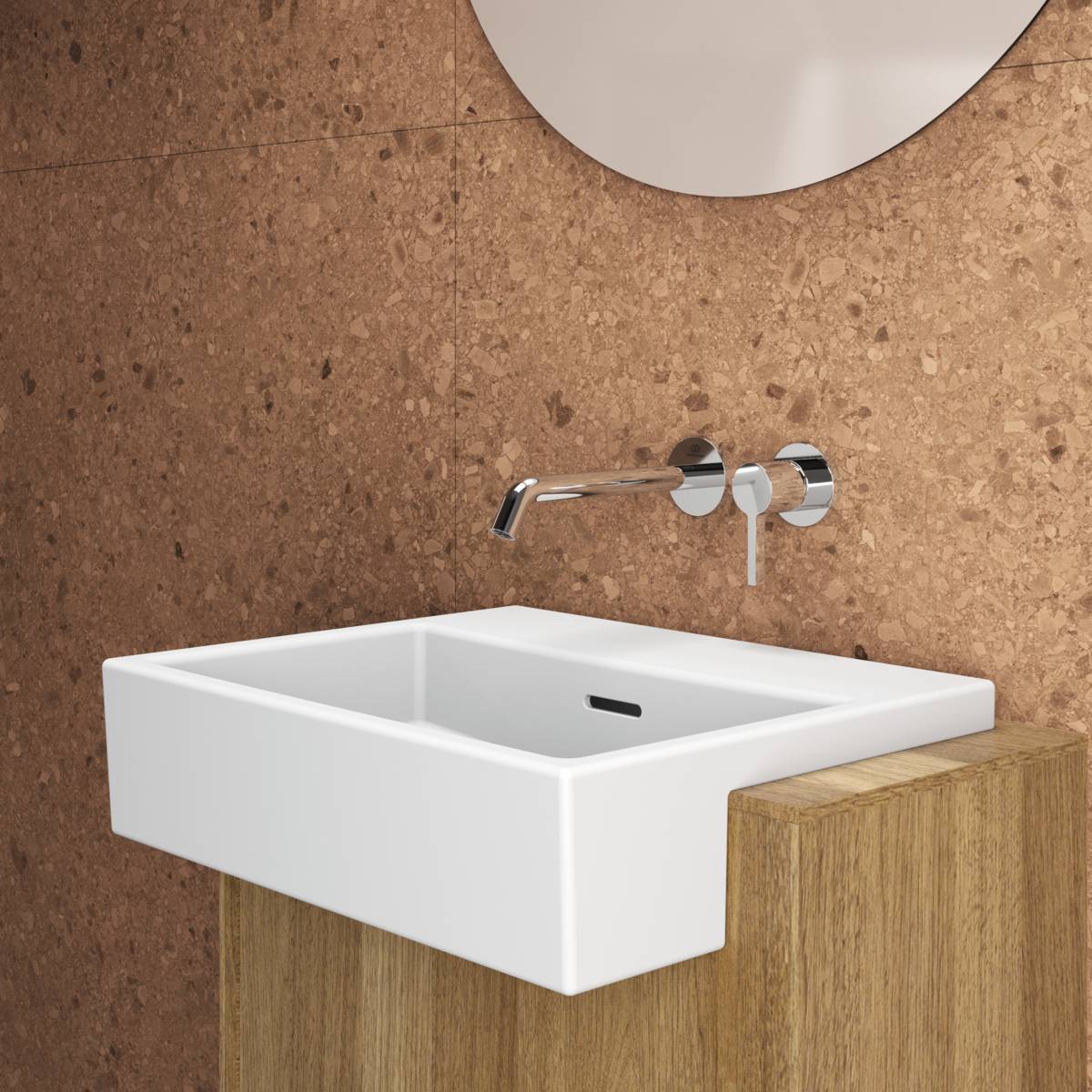 Extra 50 cm Semi-Countertop Washbasin