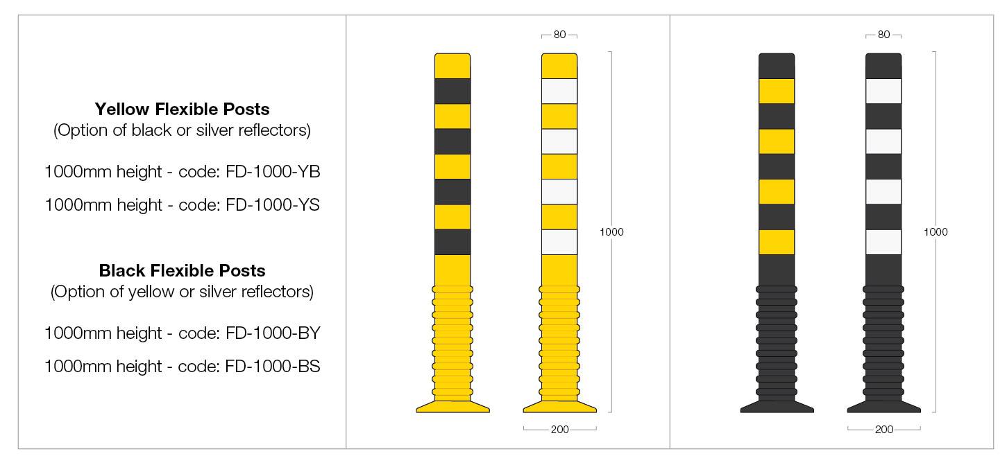 FD-1000 Flexible Protection Posts 