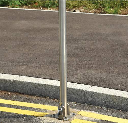 Stainless Steel Fold Down Post and Security Bollard