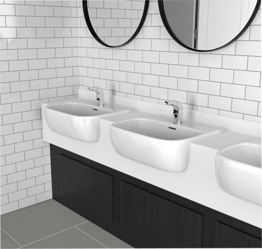 Solid Surface Vanity - Vanity Unit 