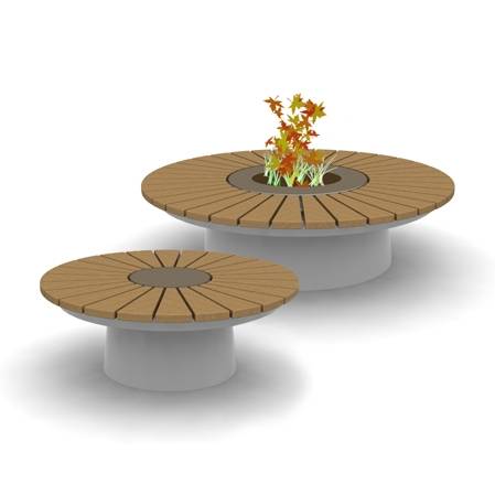 Axl Bench and Planter