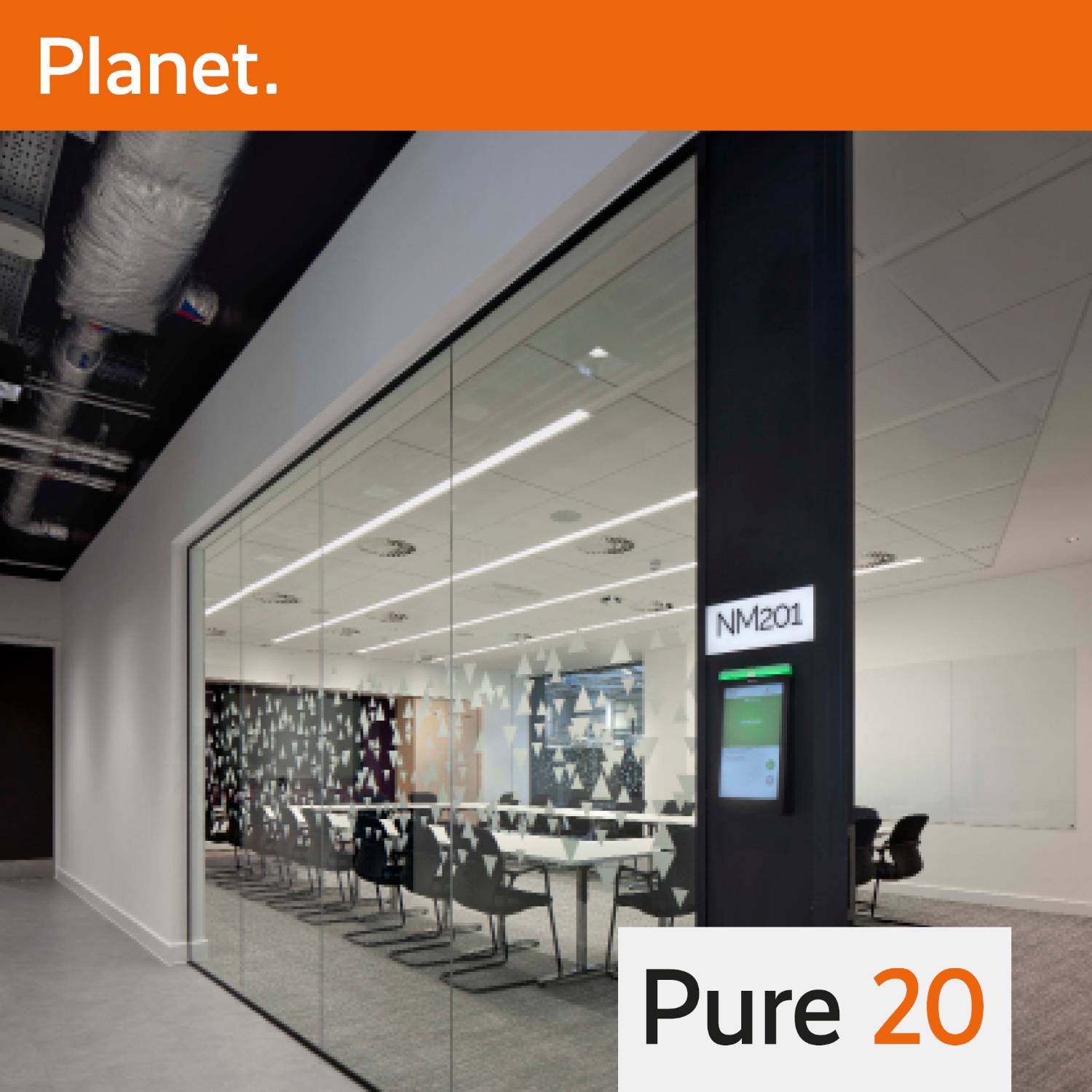 Pure 20 Single Glazed 20mm Glass Partition System