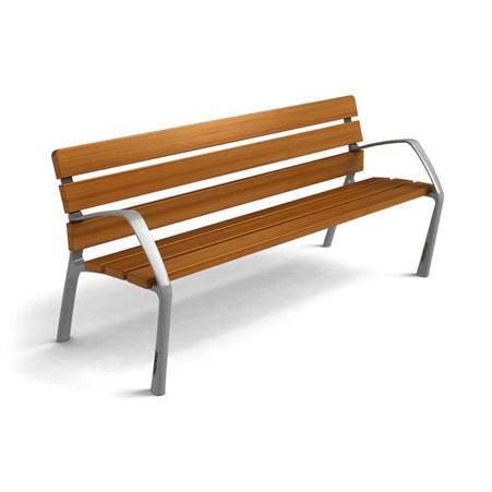 Benito Neobarcino Wooden Park Bench