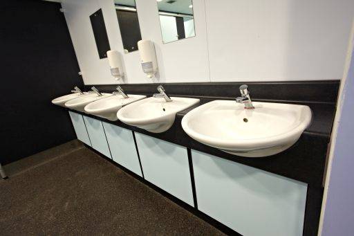 18 mm HPL Vanity Units - 350 mm Semi Recessed Top