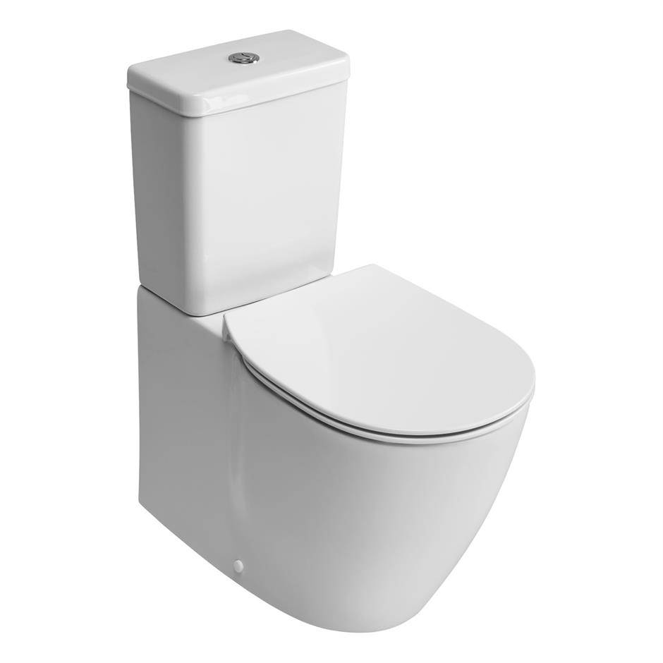 Santorini Bow Close Coupled Back To Wall WC Suite with Aquablade technology