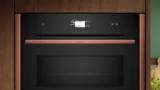 NEFF Compact 45cm ovens with Microwave Bronze trim