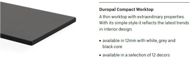 Duropal Compact Worktop Collection