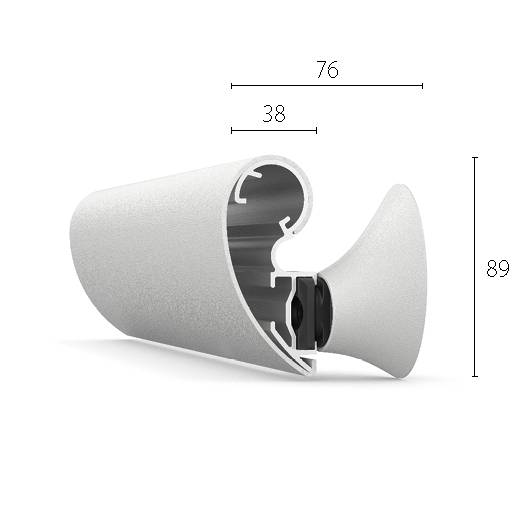 CS Acrovyn® HRB-35 Hand/ Crash Rails