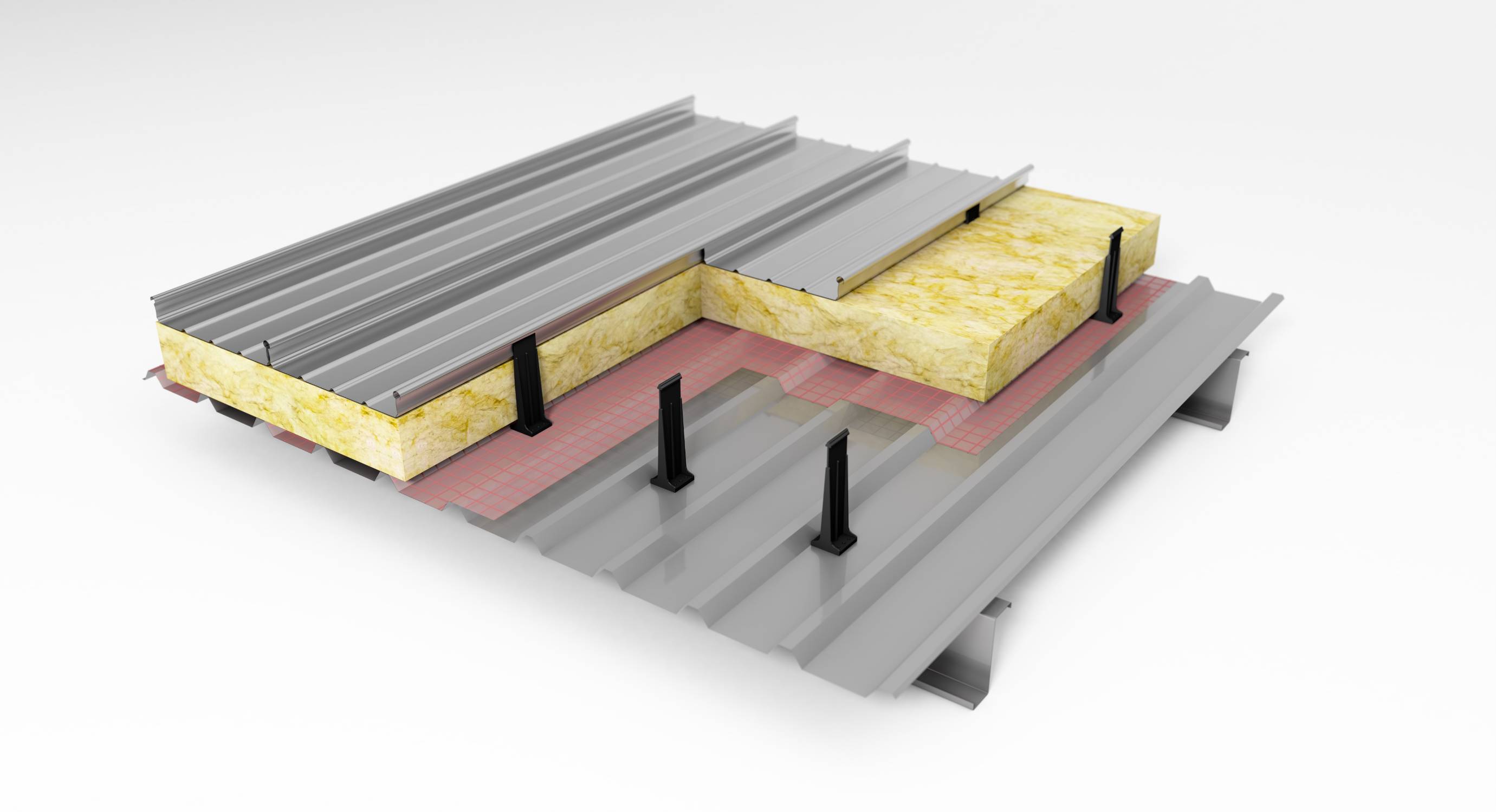 Aluminium Kalzip Standing Seam - Liner/Deck Roof System - Standing Seam Roofing and Cladding