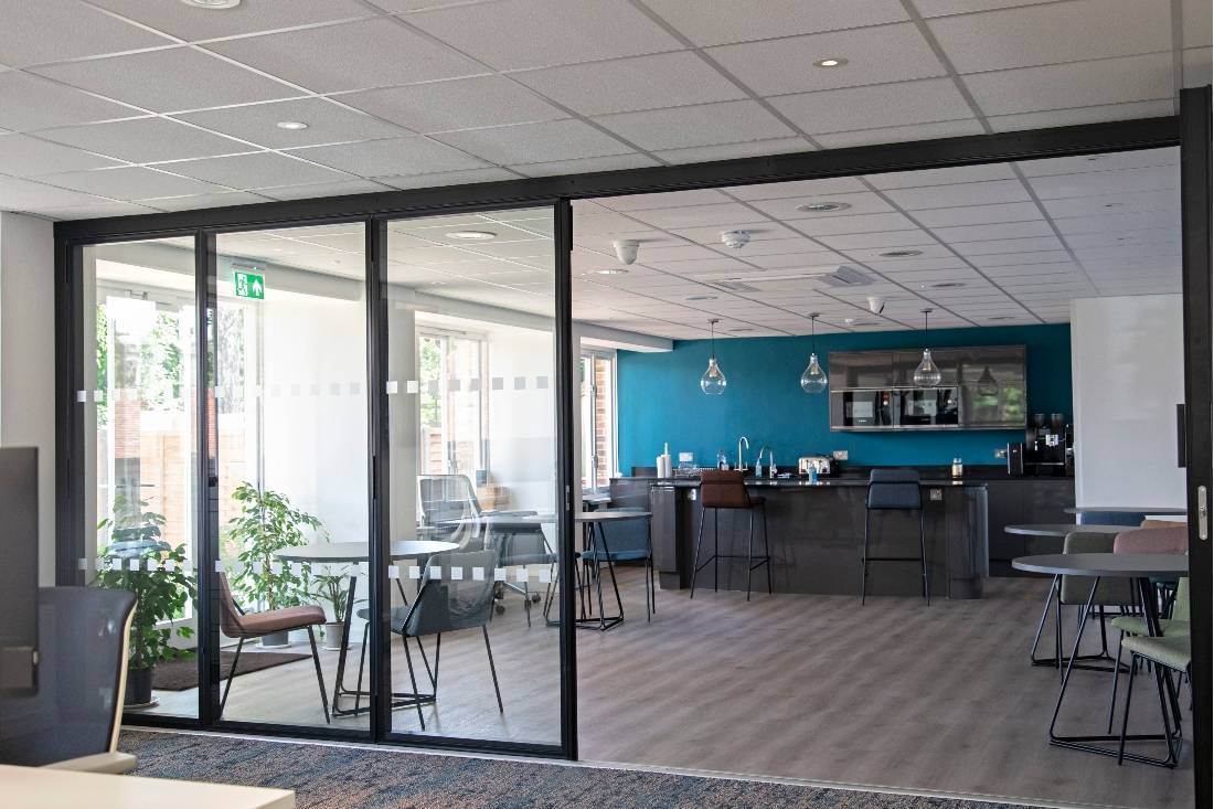 Type G200 framed glass sliding partition  