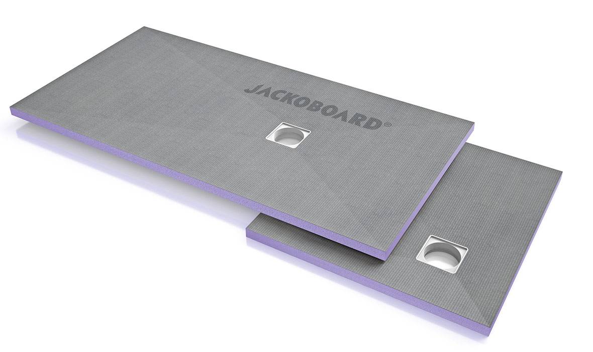 JACKOBOARD® Aqua FLAT Shower Tray - Offset Drain - Shower Tray 