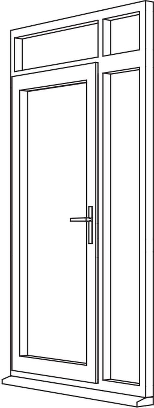 Heritage 2800 Flush Residential Door - R5 Open Out