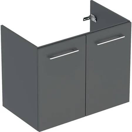 Geberit Selnova Square Cabinet For Vanity Basin, Slim Rim, With Two Doors - Cabinet