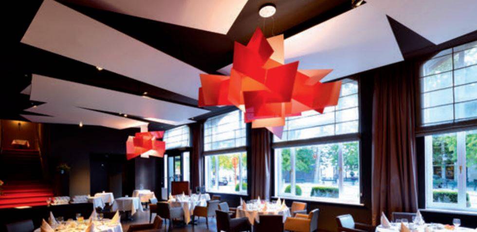 Arcolis Light And Acoustic Modular Panels - Acoustic textile fabric ceiling panels