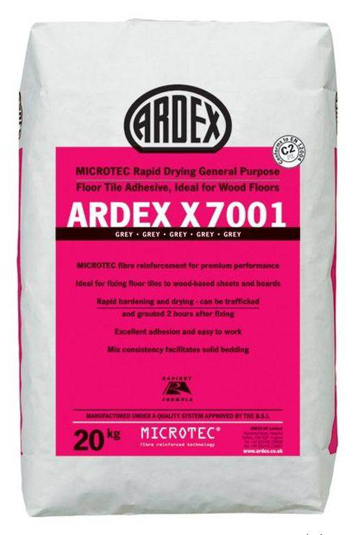 ARDEX X 7001 Rapid Drying Floor Tile Adhesive