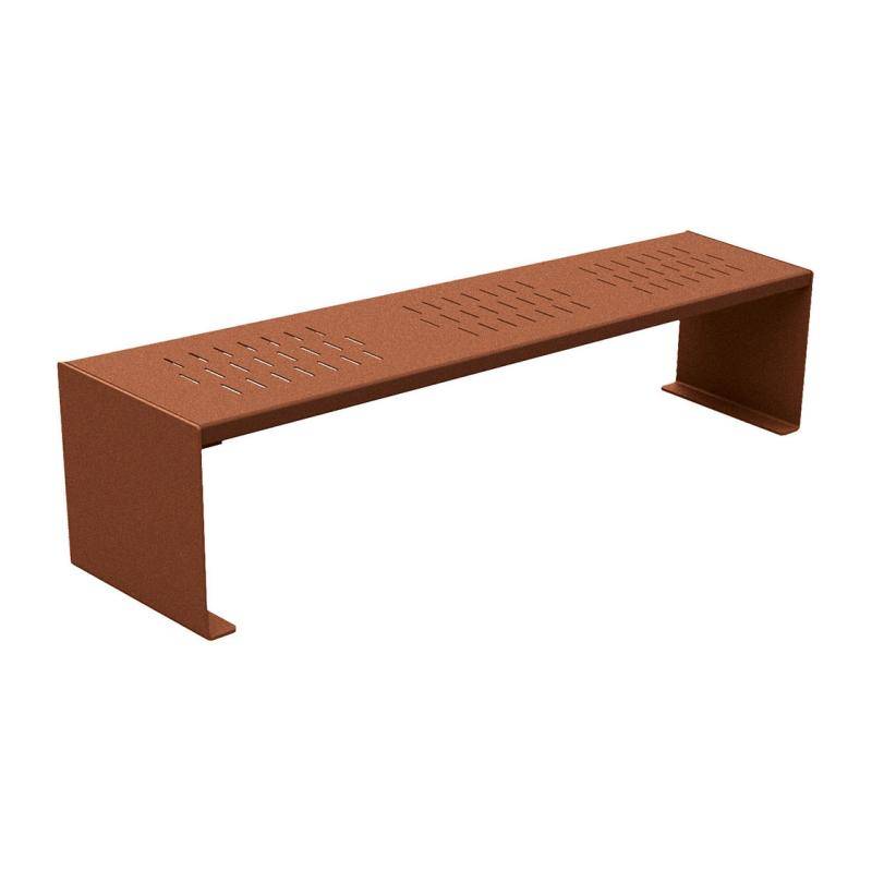 KUBE bench all steel - Street furniture