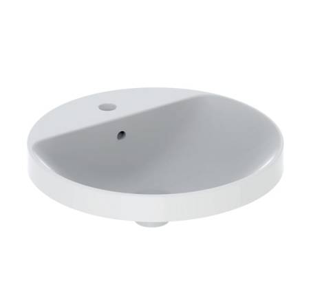 Geberit VariForm countertop washbasin, round, with tap hole bench - Washbasin