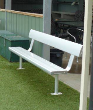 Above Ground Bench Seat with Backrest 