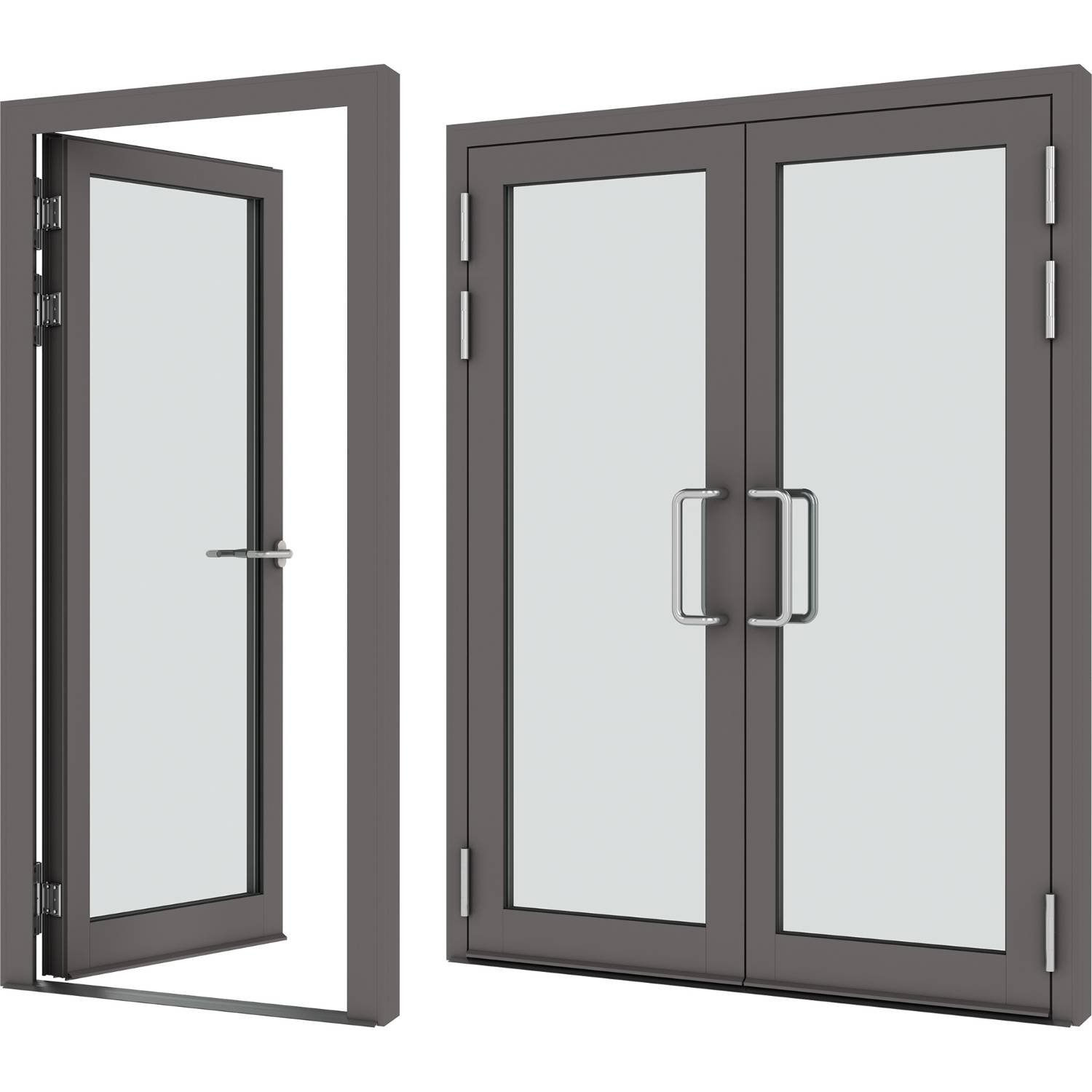 VELFAC Aluminium Door - Glazed Entrance Door for Heavy Use