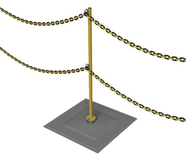 ROOFTRAK®  IFP-Zoning Post And Chain