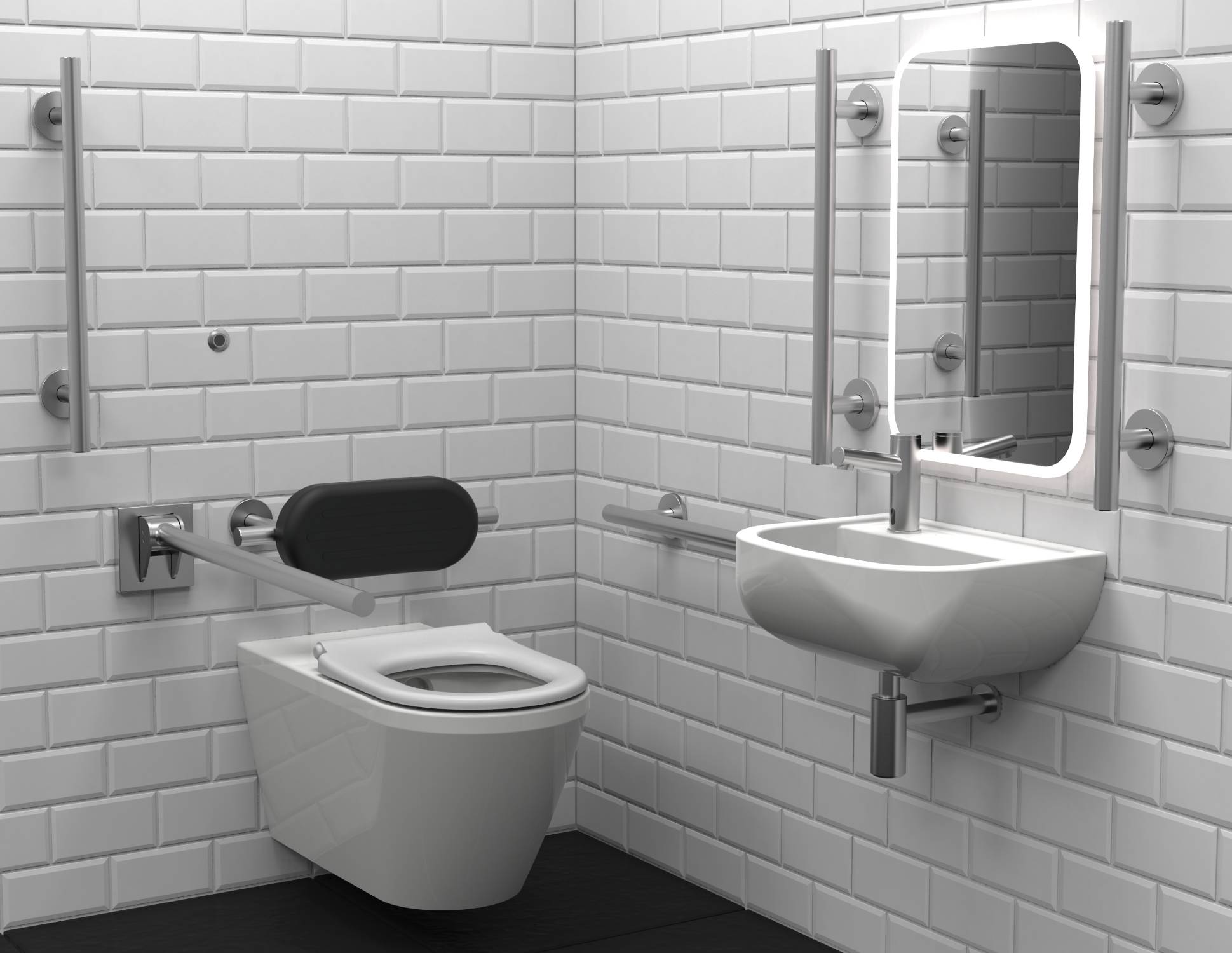 STYLE Infrared Premium Rimless Luxury Wall Hung Doc M Toilet Pack