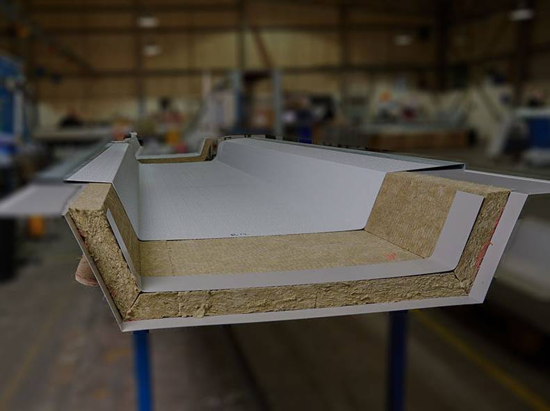 CGL Composite Gutters - Insulated Membrane Lined Gutter