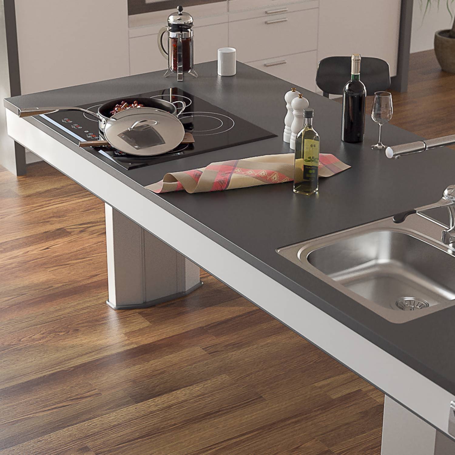 Height Adjustable Kitchen Island Granberg Centerlift 960