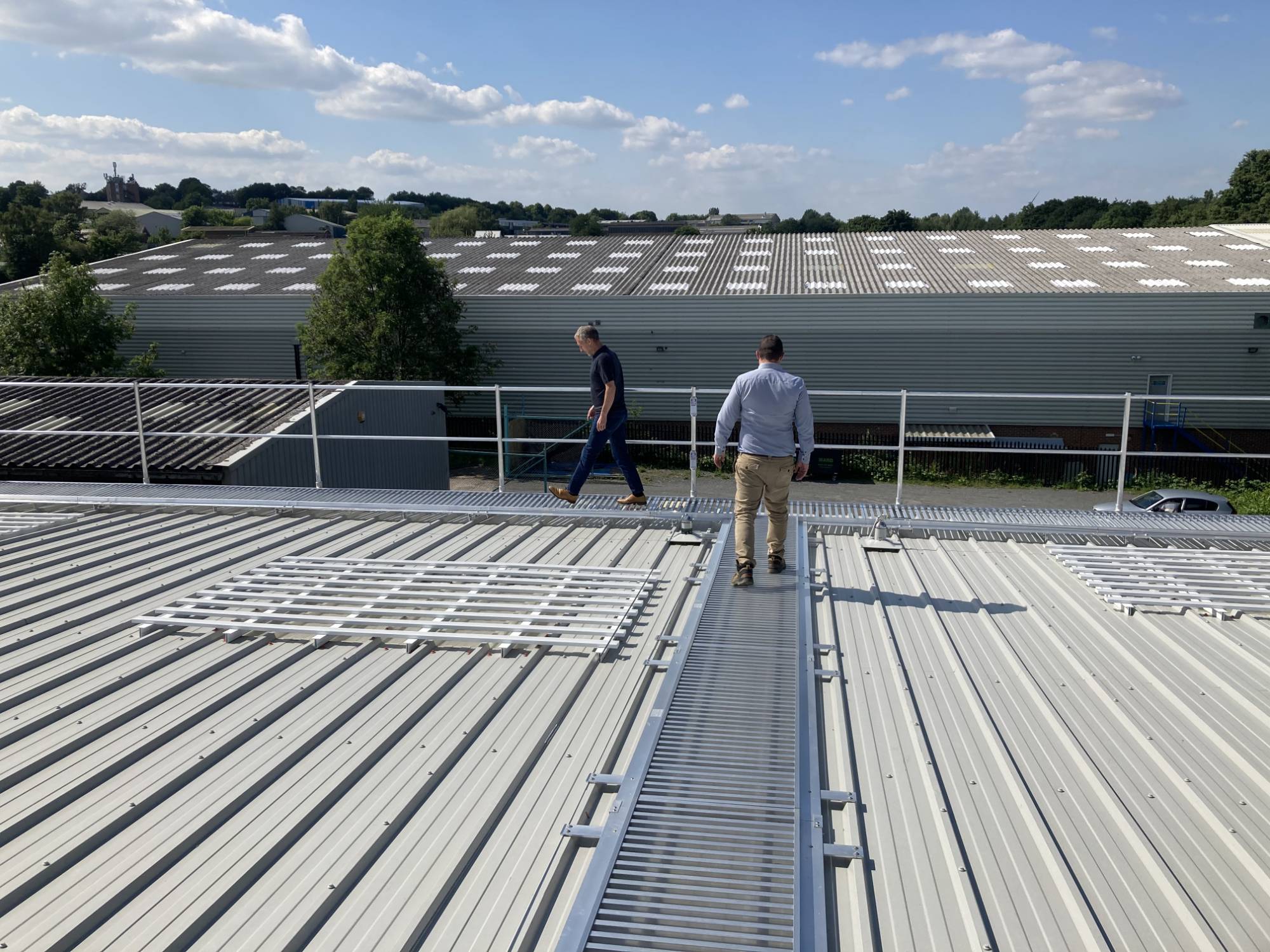 Working Platform and Walkway System - Ascent Aluminium Walkway For Metal Profile Roofs