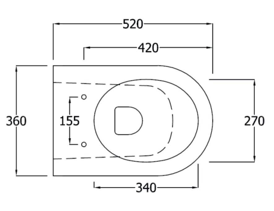 Langley Wall Mounted WC 