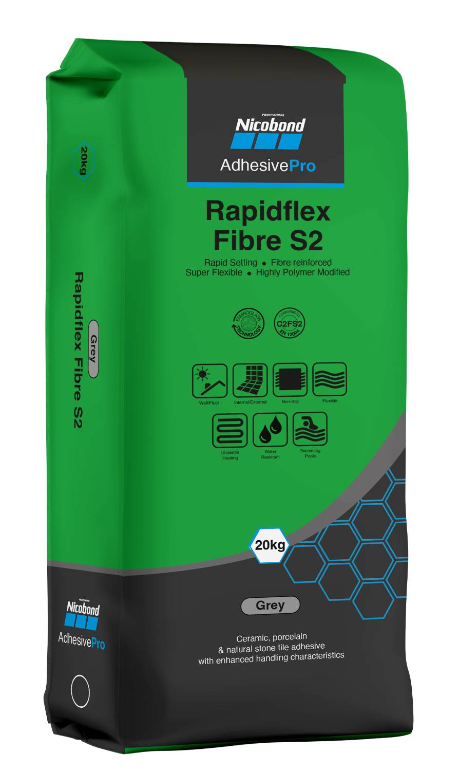 Nicobond Rapidflex Fibre S2 Adhesive - Tile Adhesive