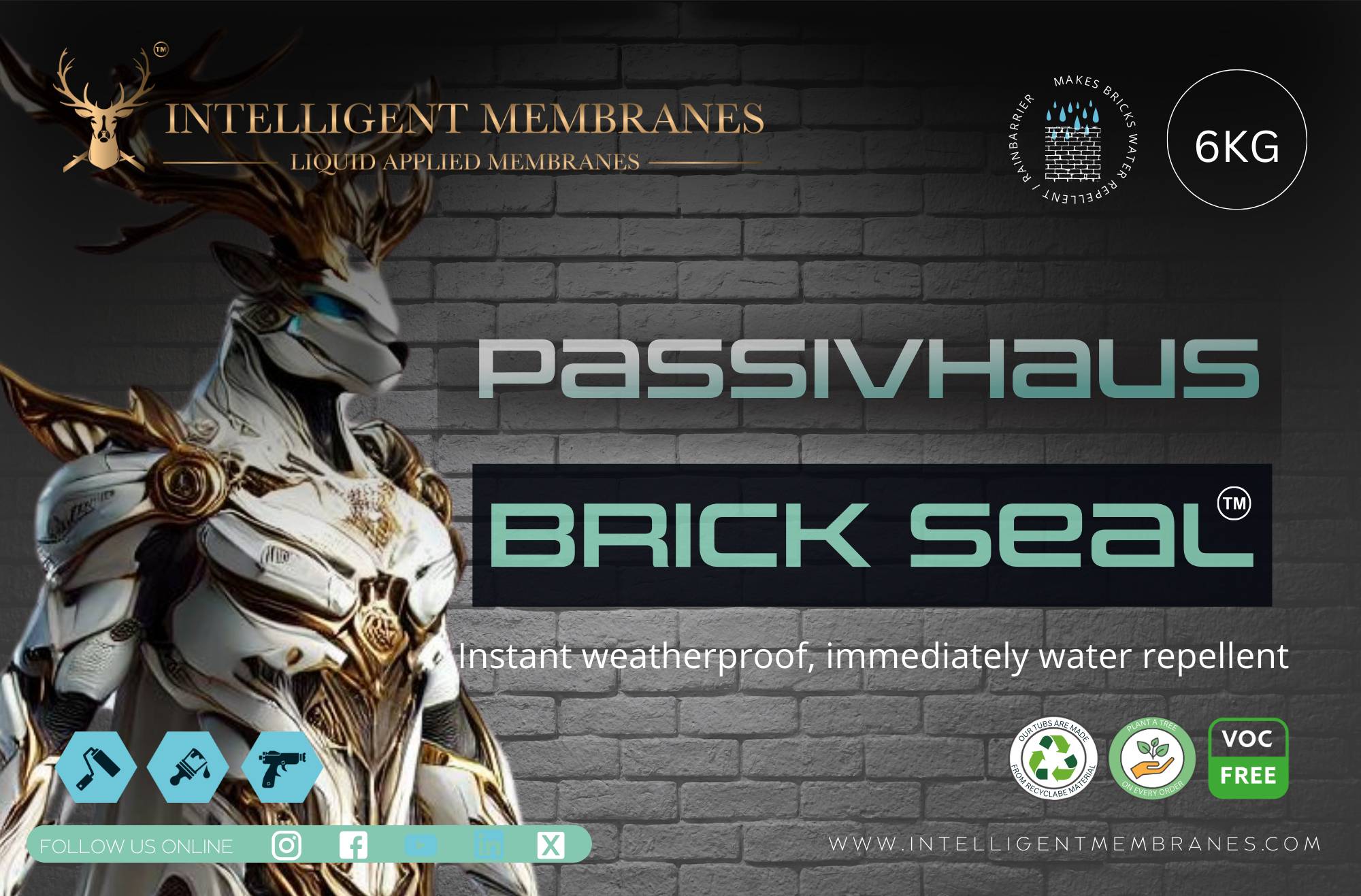 Passivhaus Brickseal - Masonry Protection Paste - Single Coat Masonry Protection System