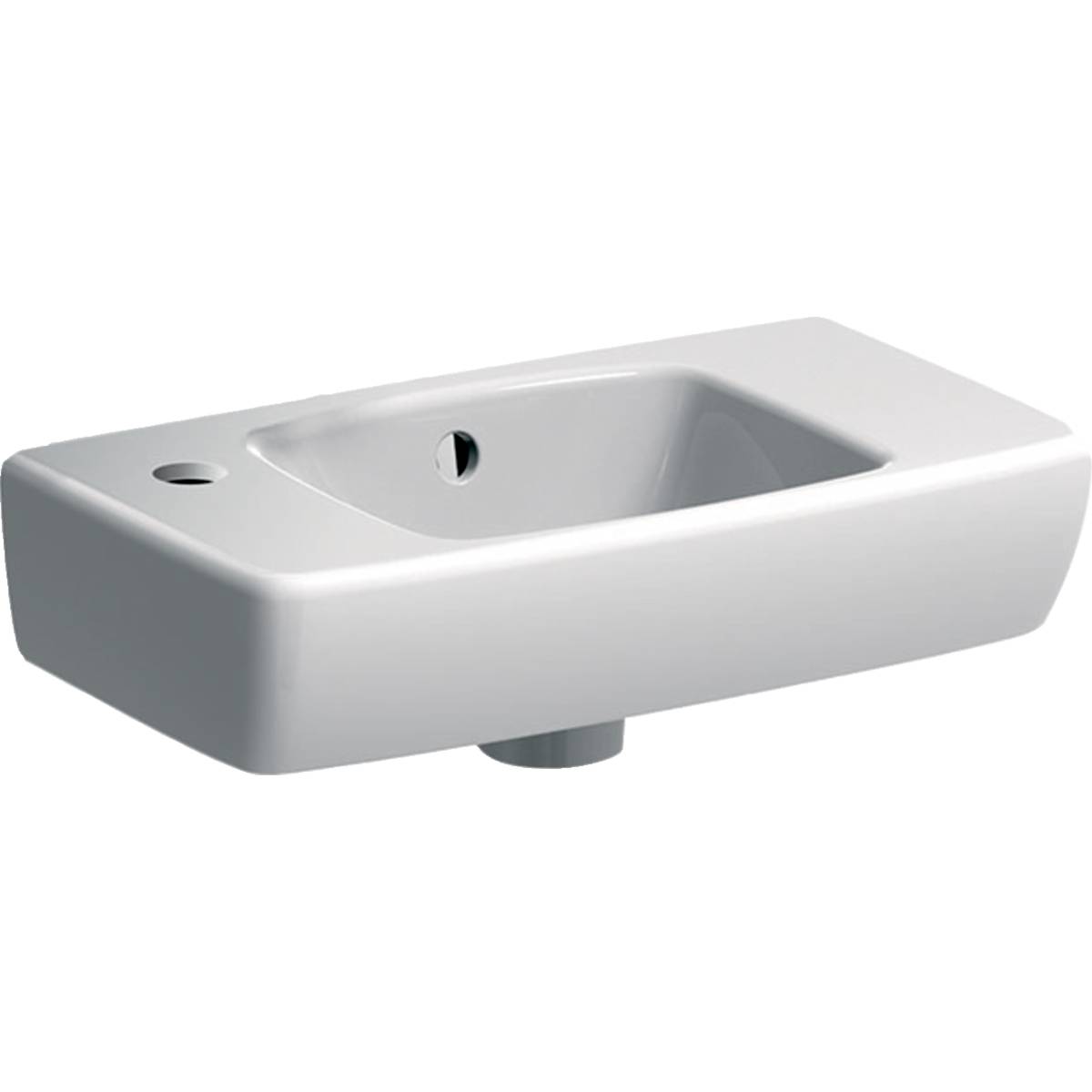 Selnova Compact Handrinse Basin, Small Projection, with Shelf Surface