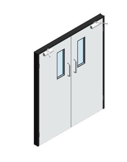 Hygienic Hinged GRP Doors - Double Leaf