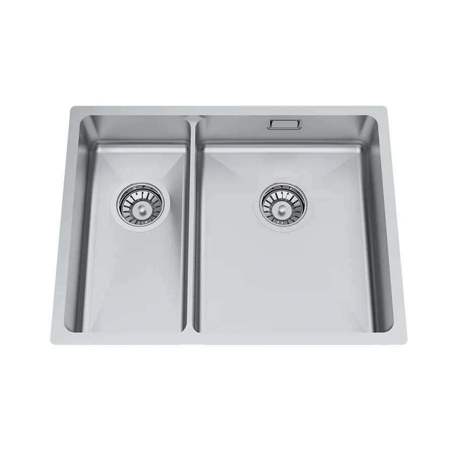 Accessible Bowl and a Half Kitchen Sink Granberg ErgoSteel Trendline EST-53KH