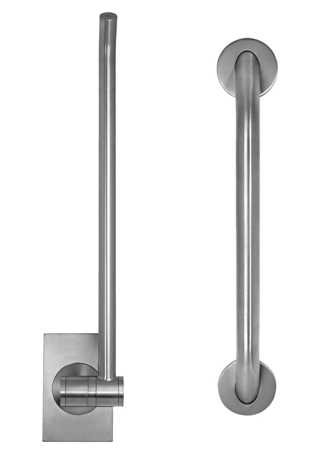Radius Grab Bar Collection - Hinged and Straight Support Rails
